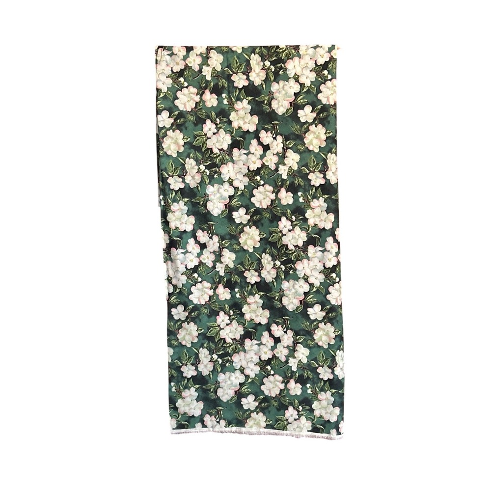 Vintage Northcott Fabric Suzan Ellis Dogwood State Flowers Cottagecore Botanical